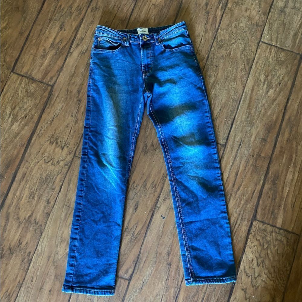 Hudson Straight Leg Jeans CPSIA 2008 Dark Wash Faded Denim Jeans